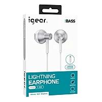 iGear Lightning Metallic Handsfree - W52L White