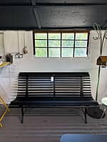 Louisiane Bench 150cm Liquorice-Floor Stock