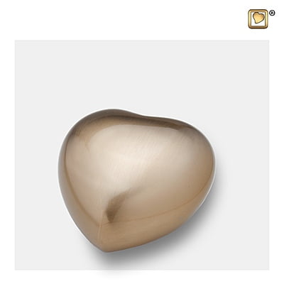 Mini Urn Hart Rond Mat Goud Mini Urn Hart Rond Mat Goud