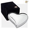 Mini Urn Hart Design Glanzend Zilver Mini Urn Hart Design Glanzend Zilver