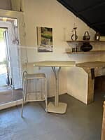 Luxembourg Bar Stool Clay Grey-Floor stock