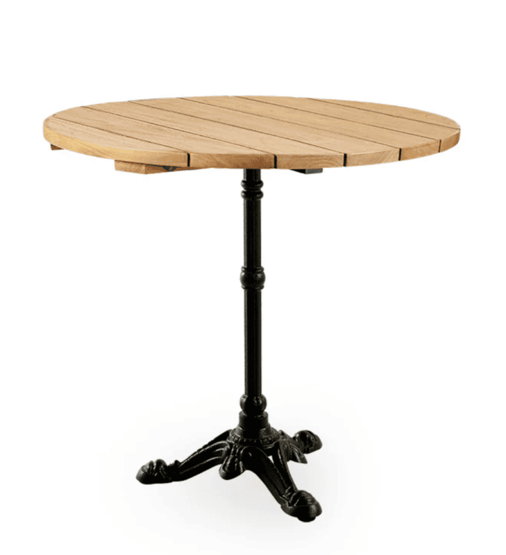 Lyon Café Table | Teak Round 80cm