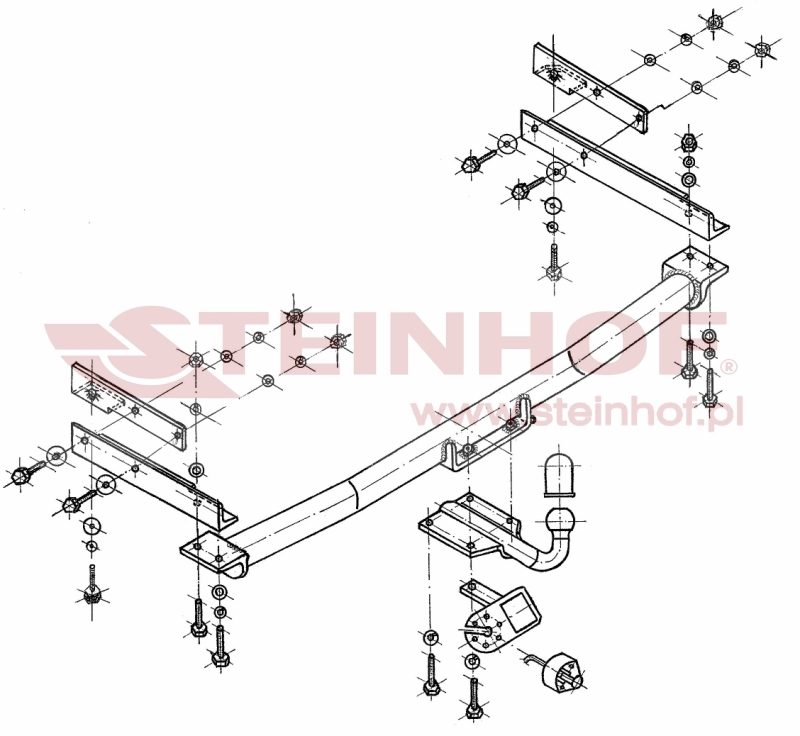 Mercedes W 202 4D C - Class Tow Bar (1993-2000) M-111