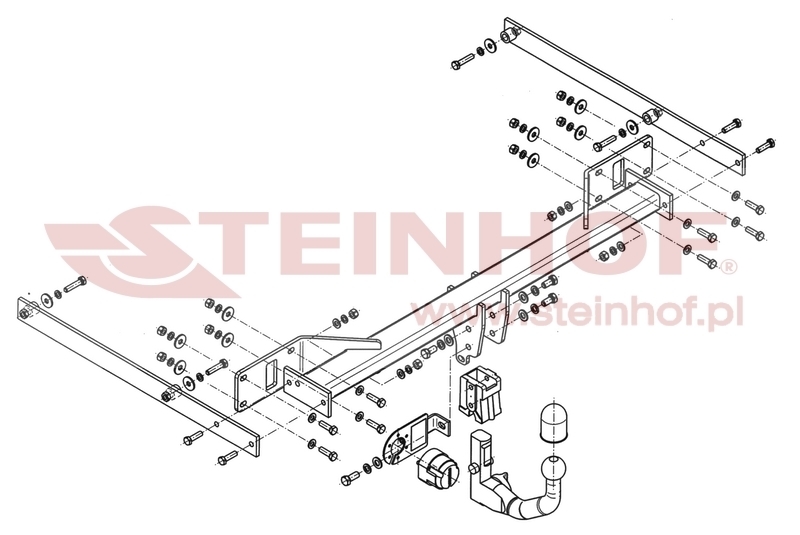 Mercedes W 212 4D E - Class
(excl. AMG) Tow Bar (2009-2016) M-118