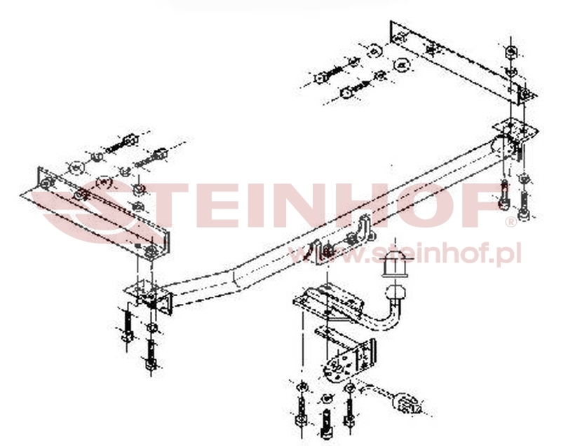 Mercedes W 210 4D E - Class Tow Bar (1995-2002) M-122