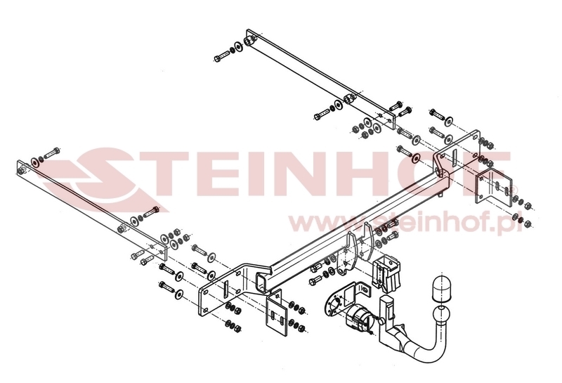 Mercedes W 204 4D C- Class
(excl. AMG)
excl. version with height control suspension Tow Bar (2007-2014) M-135