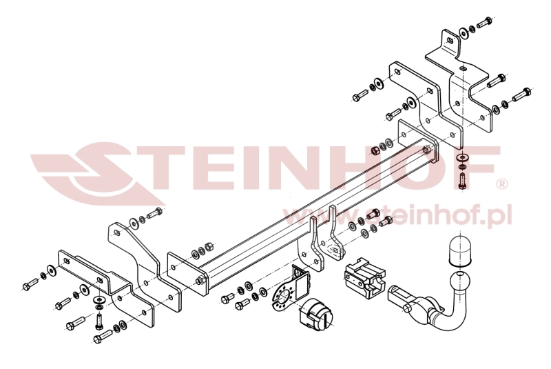 Mitsubishi Lancer 4D Tow Bar (2003-2007) M-341