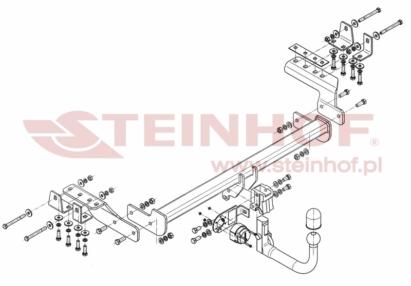 Mitsubishi Lancer 4D Tow Bar (2007-2016) M-343