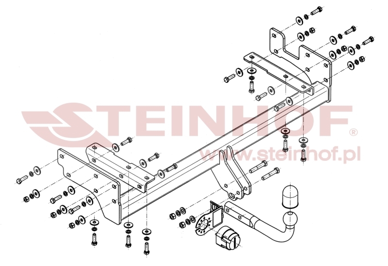 Mitsubishi Outlander Tow Bar (2003-2007) M-344