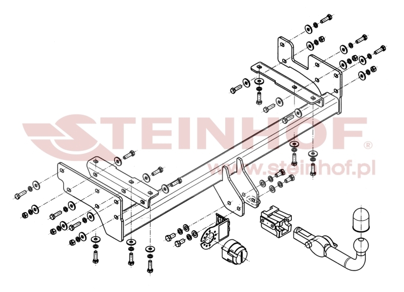 Mitsubishi Outlander Tow Bar (2003-2007) M-345