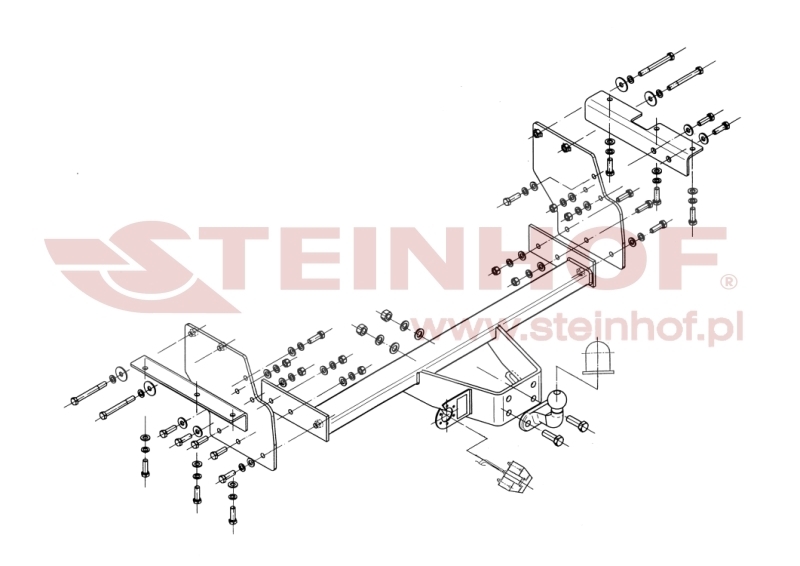 Mitsubishi Shogun / Pajero IV LWB 5D
(Not suitable for mounting the bicycle carrier)
(not suitable for coupling heads with stabilizer) Tow Bar (2007-2021) M-348
