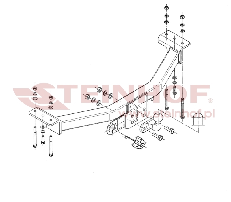 Mitsubishi Shogun / Pajero Sport I Tow Bar (1999-2008) M-350