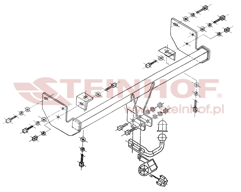 Mitsubishi Space Star Tow Bar (1998-2006) M-375