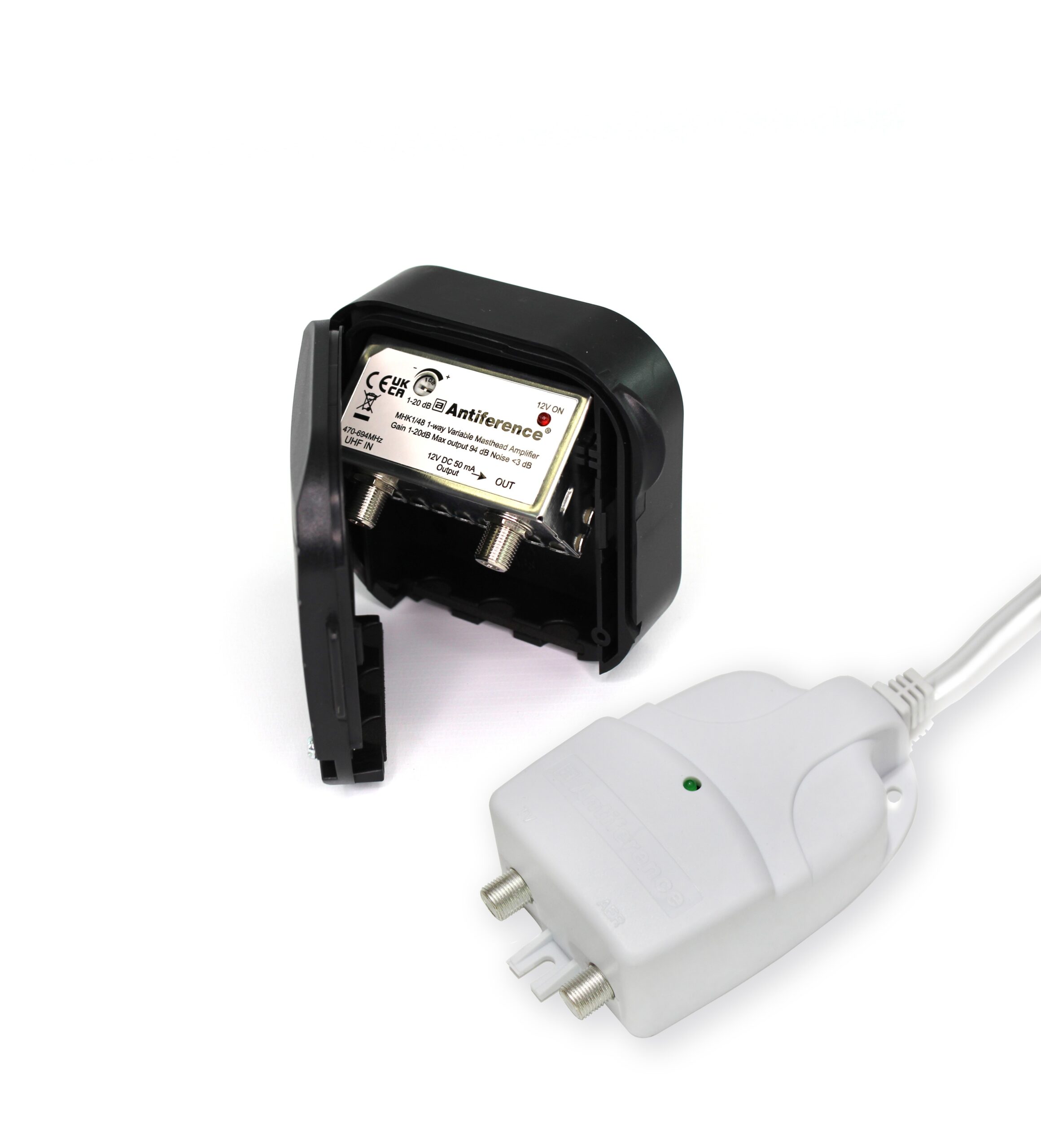 Antiference Masthead Amplifier Kit with Variable Gain 1 Way