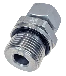 Gates DIN 2353 Steel Male Stud Coupling - BSPP Form E WD Seal - Light Series