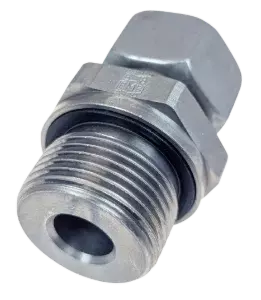 Gates DIN 2353 Steel Male Stud Coupling - BSPP Form E WD Seal - Light Series