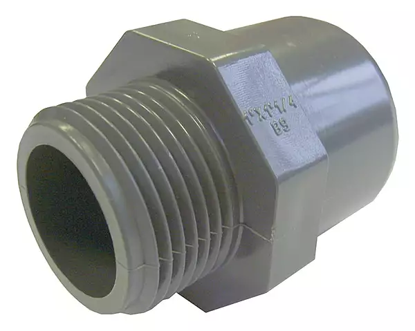 uPVC BSPP Male x Tube NB Adaptor