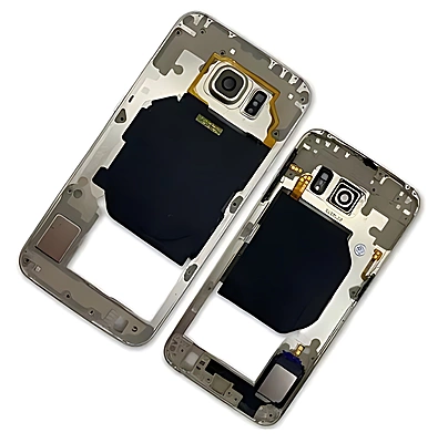 For Samsung Galaxy S6 - Main Chassis Bezel Assembly With Buttons, Cables And Antenna - Gold