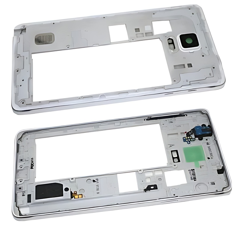 For Samsung Galaxy Note 4 - Replacement Main Chassis With Small Parts - White