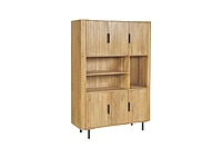 Cane Cabinet 135 Almond