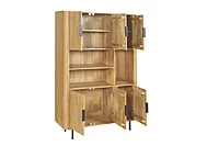 Cane Cabinet 135 Almond