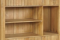 Cane Cabinet 135 Almond