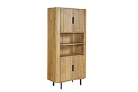 Cane Cabinet 90 Almond