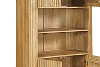 Cane Cabinet 90 Almond