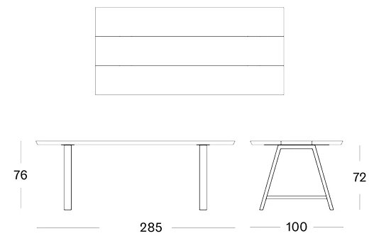 Matteo Dining Table 285x100