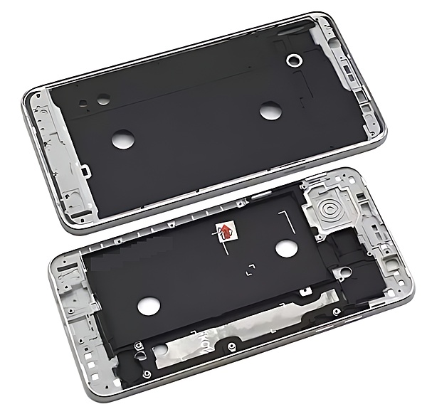 For Samsung Galaxy J7 2016 J710 - Replacement Mid Frame Chassis Assembly - Silver