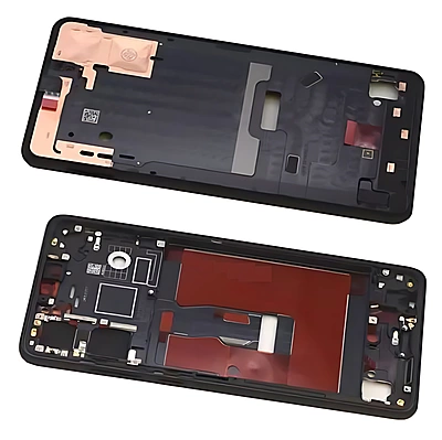 For Huawei P30 - Replacement Mid Frame Chassis Assembly With Buttons - Black