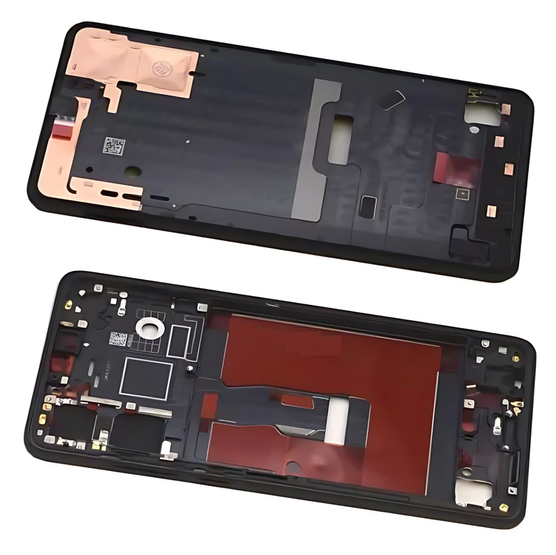 For Huawei P30 - Replacement Mid Frame Chassis Assembly With Buttons - Black