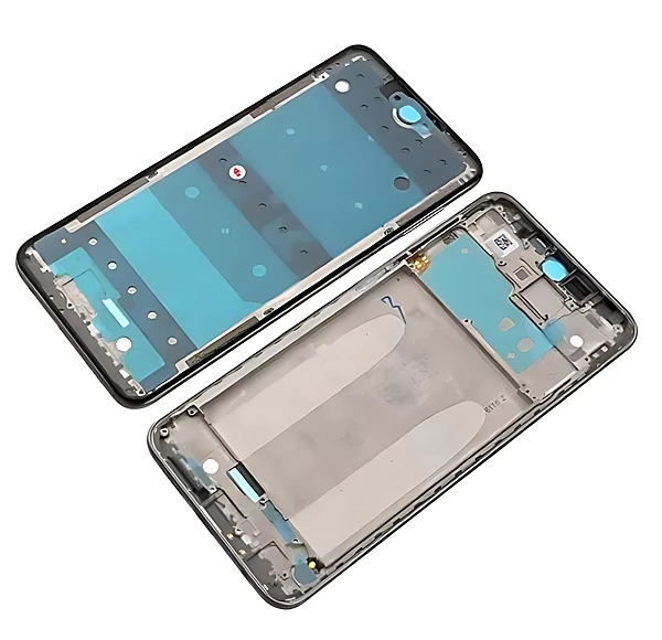 Xiaomi Redmi Note 9s - Replacement Mid Frame Chassis Assembly With Buttons - Silver