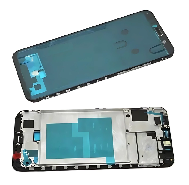 Honor 7A - Replacement Mid Frame Chassis With Adhesive - Black