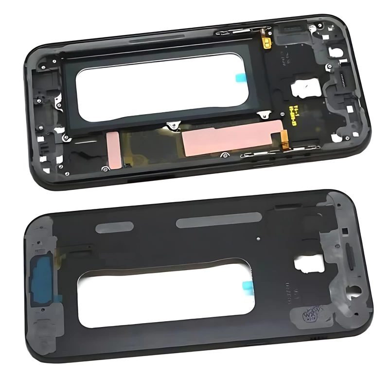 For Samsung Galaxy A520 , A5 2017 - Replacement Mid Frame Chassis With Buttons - Black