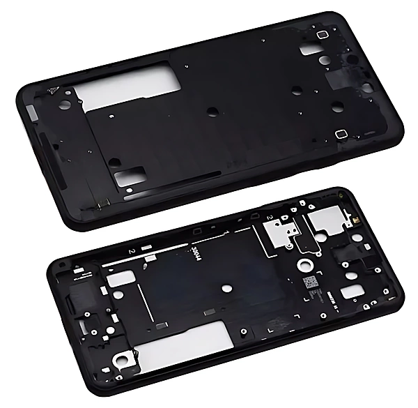 Genuine Google Pixel 3 XL - Replacement Middle Frame Chassis Assembly With Power & Volume Buttons - Black - Original