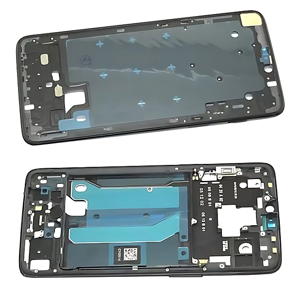 OnePlus 6 - Replacement Middle Frame Chassis With Power & Volume Buttons - Black Matte