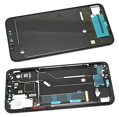 Xiaomi Mi 8 - Replacement Middle Frame Chassis With Power & Volume Buttons - Black