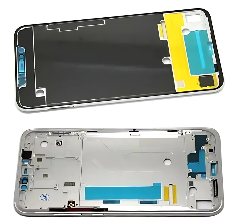 Xiaomi Mi 8 - Replacement Middle Frame Chassis With Power & Volume Buttons - Silver