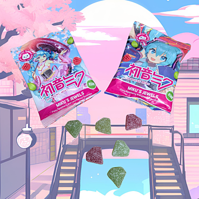 Hatsune Miku Gummies - Miku's Jewels 12 x 48g