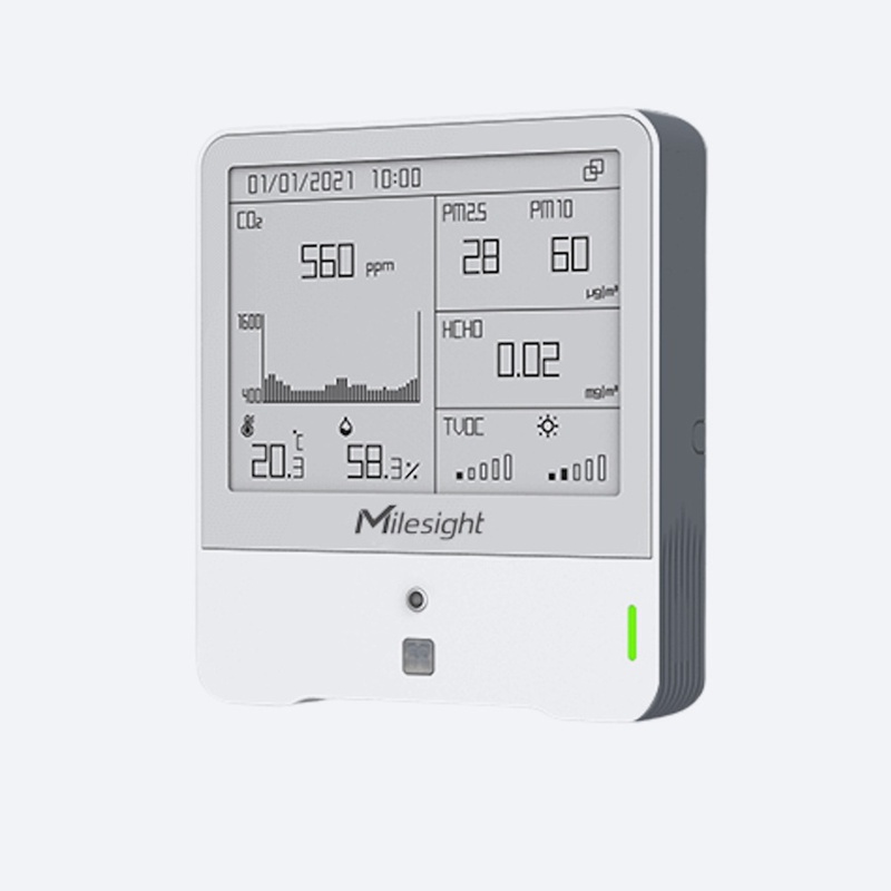 Milesight AM319 LoRaWAN Environmental, CO2, PM and Ozone sensor with display Serial
