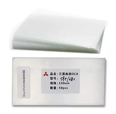 (50 Pack) Samsung S20 Plus , G985 - Mitsubishi Optical Clear Adhesive Film Sheet - Screen Refurbishment