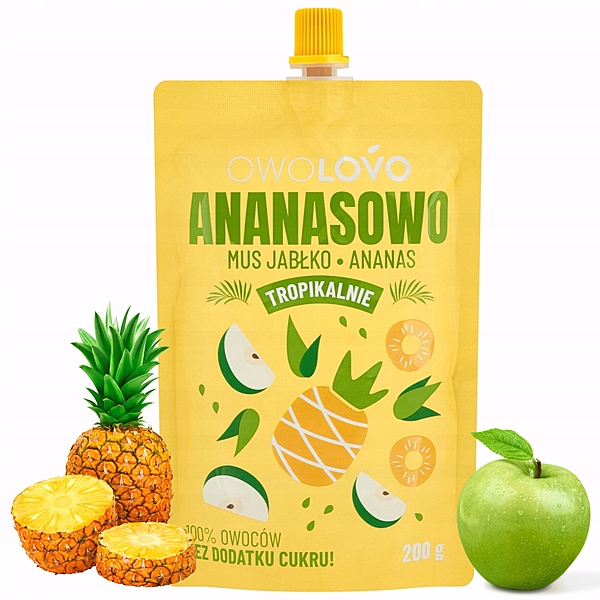 Mus jabłkowo - ananasowy 200g *ANANASOWO (NEW EXOTIC!!!!!)