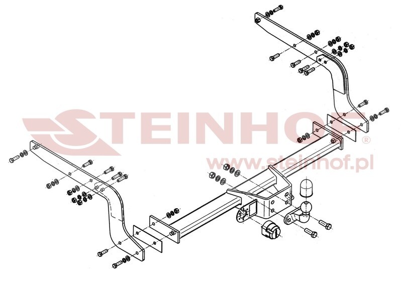 Nissan NP300 Pickup
(bumper with step) Tow Bar (2008-®) 086