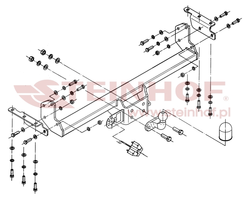 Nissan Navara (D40)
(tubular bumper) Tow Bar (2005-®) 088