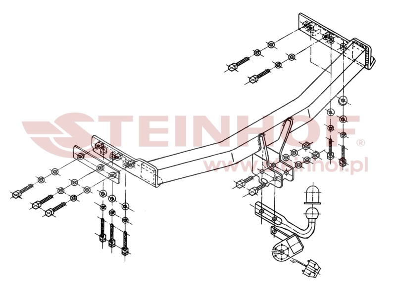 Nissan Primera 4/5D (P12) Tow Bar (2002-2009) 090