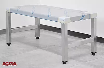 N014 - panca inox dim. 900x460x450mm