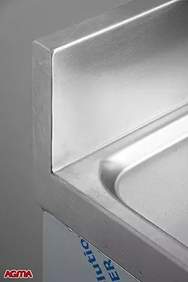 N018 - Lavello inox dim. 600x600x910mm
