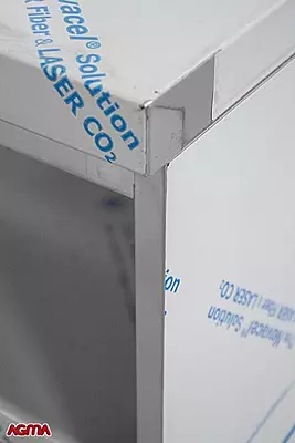 N021 - Tavolo armadiato con porte scorrevoli dim. 2100x700x910mm