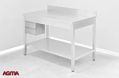N024 - Cassetti inox sottotop dim. 400x560x510mm